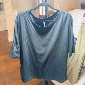lululemon athletica Black Short Sleeve Relaxed Tee